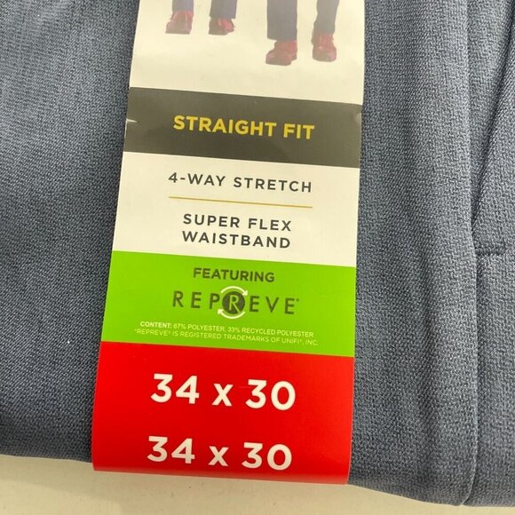 NEW Haggar Mens 34x30 Comfort Performance Dress Pants Straight Fit 4-Way Stretch - Picture 5 of 8